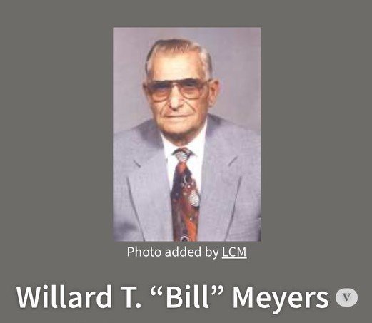 Scholarship photo for Willard Meyers
